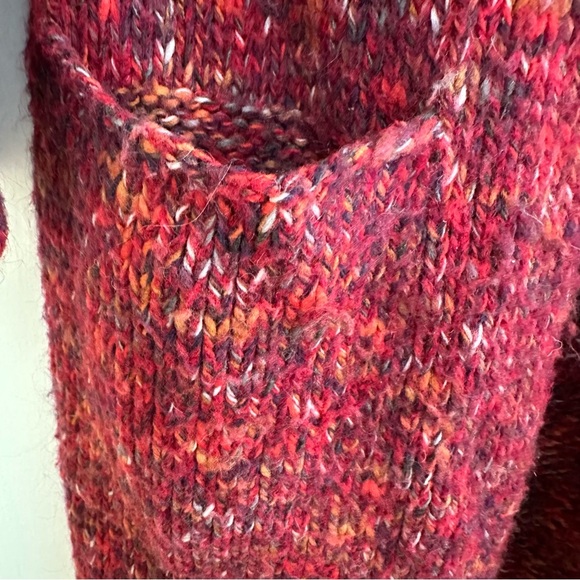 Lucky Brand wool mohair blend longline open front cardigan with fringe Size S - Picture 10 of 10